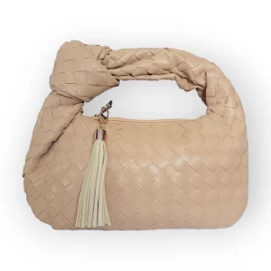 Bolsa de Hombro de Vinipiel Tejida Color Cafe