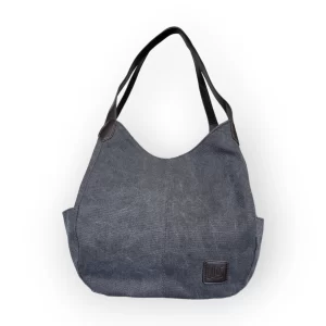 Bolsa de Lona Color Gris Obscuro