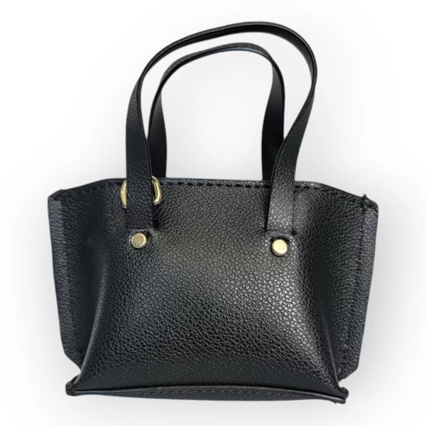 Bolsa de Piel Sintetica Color Negro Formal - Imagen 3