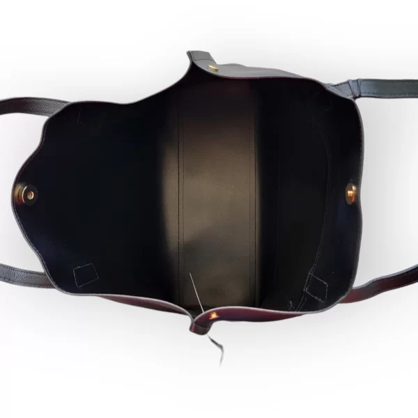 Bolsa de Piel Sintetica Color Negro Formal - Imagen 5
