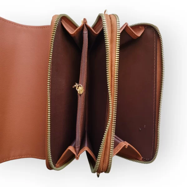 Bolso de Piel Sintetica Con Doble Cierre - Imagen 4