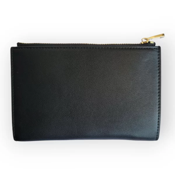 Cartera de Dama de Piel Sintetica de Color Negro - Imagen 2