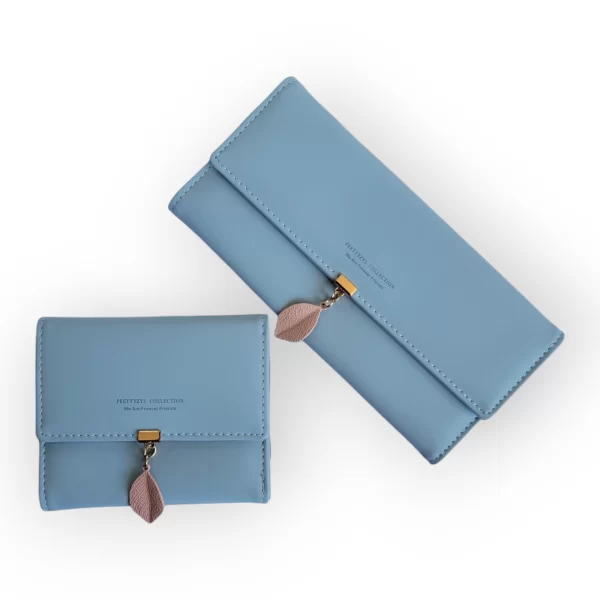 Duo de Carteras de Dama en color Azul Claro