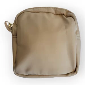 Monedero de Tela Impermeable Color Beige