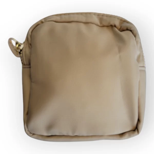 Monedero de Tela Impermeable Color Beige