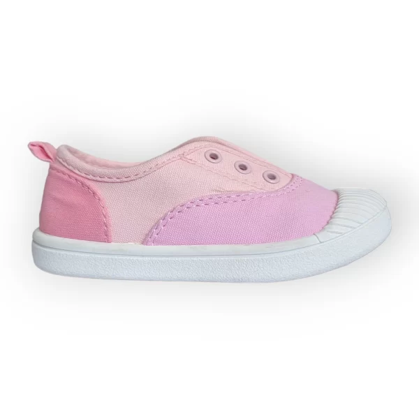 Zapatos de Lona Bicolor Sin Agujetas