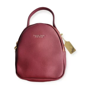 Bolsa Pequeña De Vinipiel Color Vino