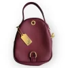 Bolsa Pequeña De Vinipiel Color Vino - Imagen 2