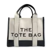 Bolsa The Tote Bag Blanco Con Negro