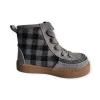 Botas De Lona Con Agujeta Y Cierre Color Gris - Imagen 2