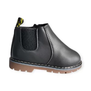 Botas De Piel Sintetica Color Gris