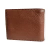 Cartera De Piel Color Café - Imagen 4