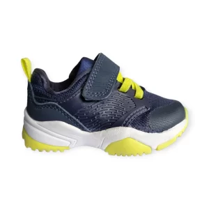 Tenis Con Broche De Velcro Color Azul Marino