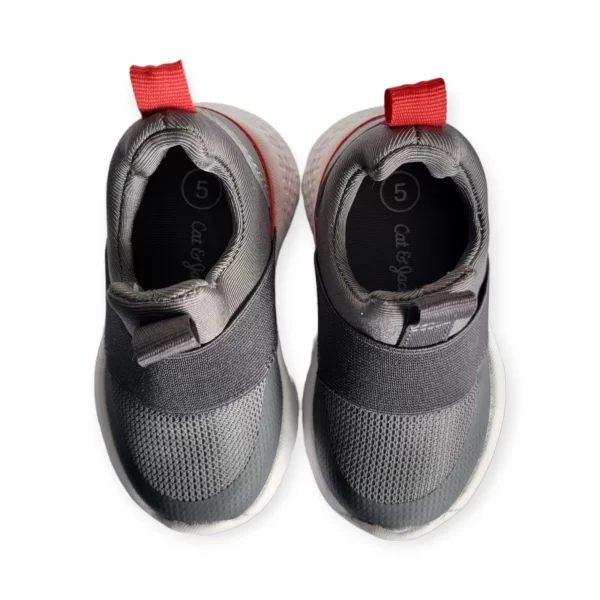 Tenis Con Resorte Color Gris - Imagen 4